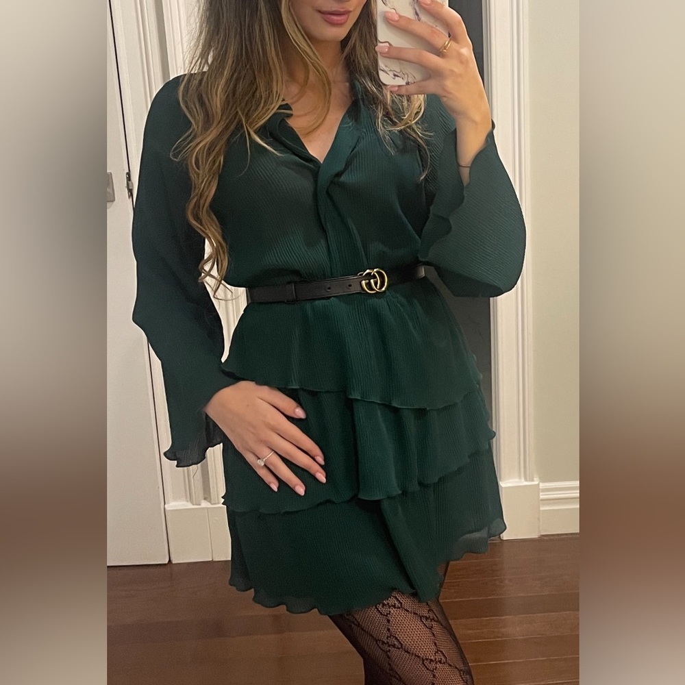 Zara deep green dress
